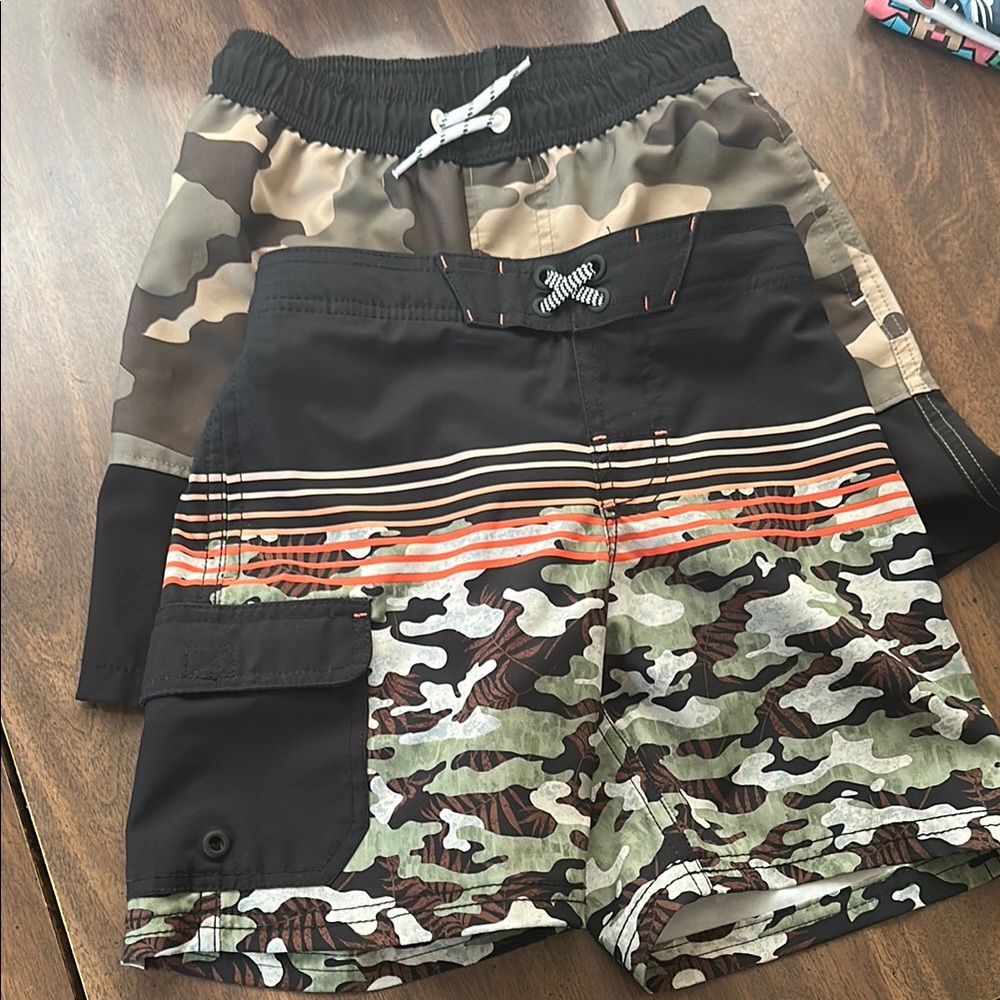 Wonder Nation camo swim shorts bundle